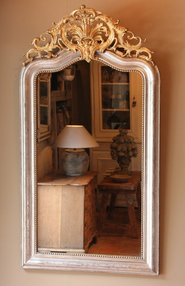 Antique Silver Leaf Mirror