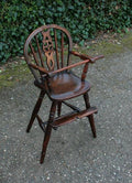 Antique Wheelback High Chair