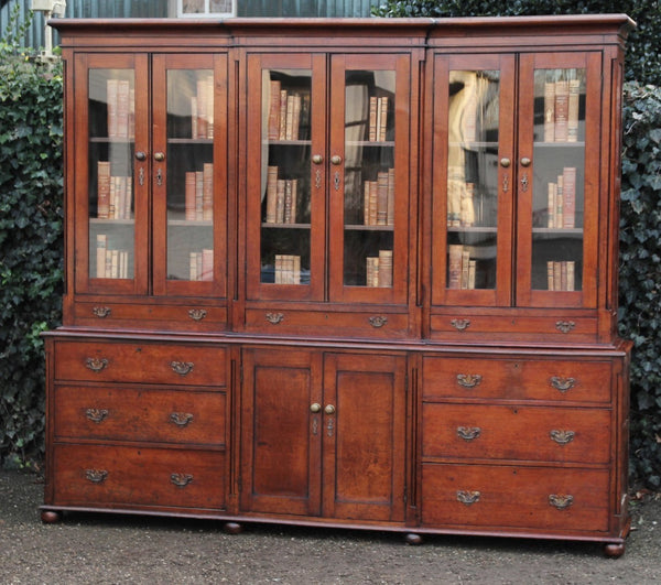 Large Antique English Display Cabinet