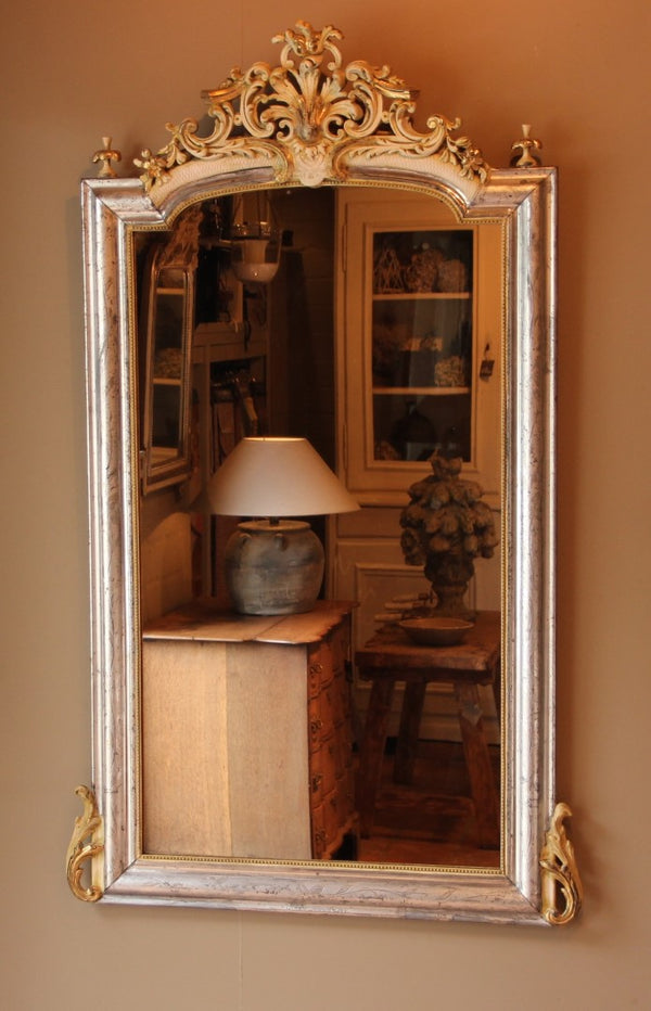 Antique Silver Leaf Mirror