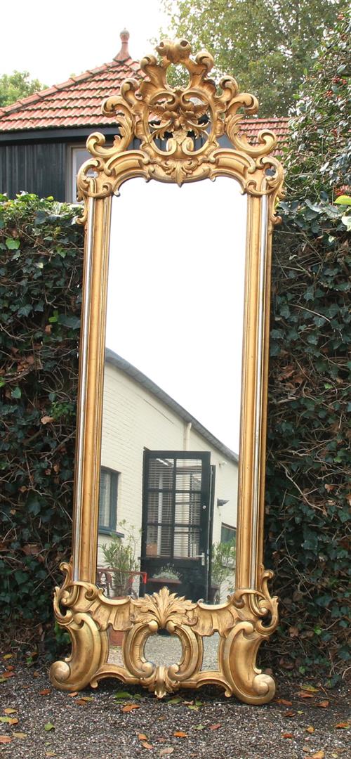 Antieke Hoge Spiegel - 0221.S