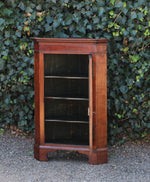 Antique English Oak Corner Cabinet