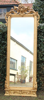 Antique Tall French Mirror