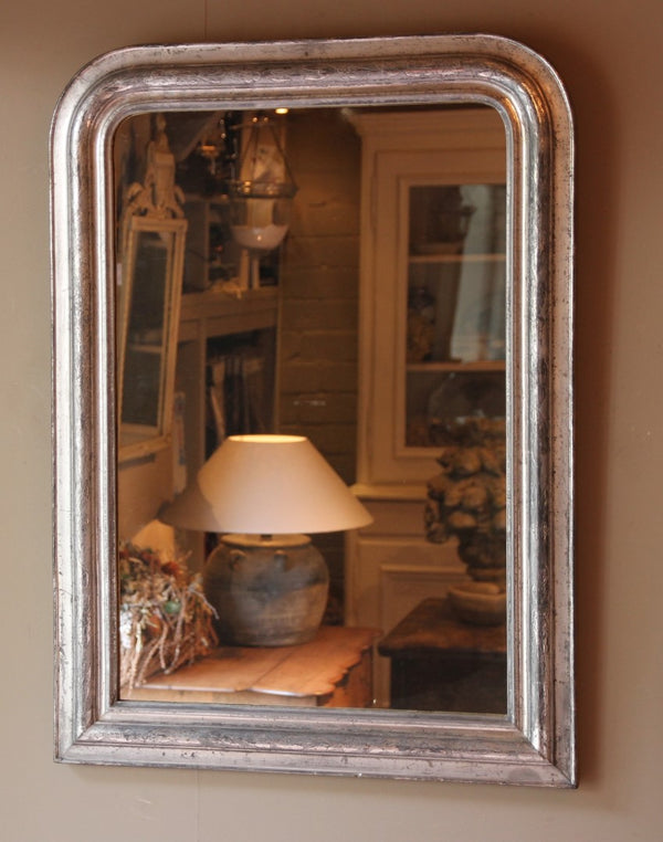 Antique Silver-Plated Mirror