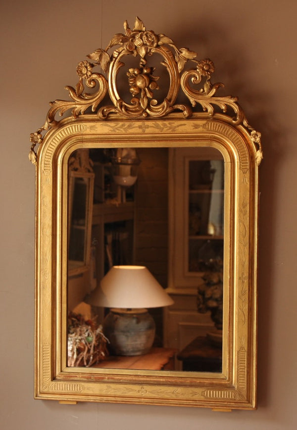 Antique French Gold Mirror