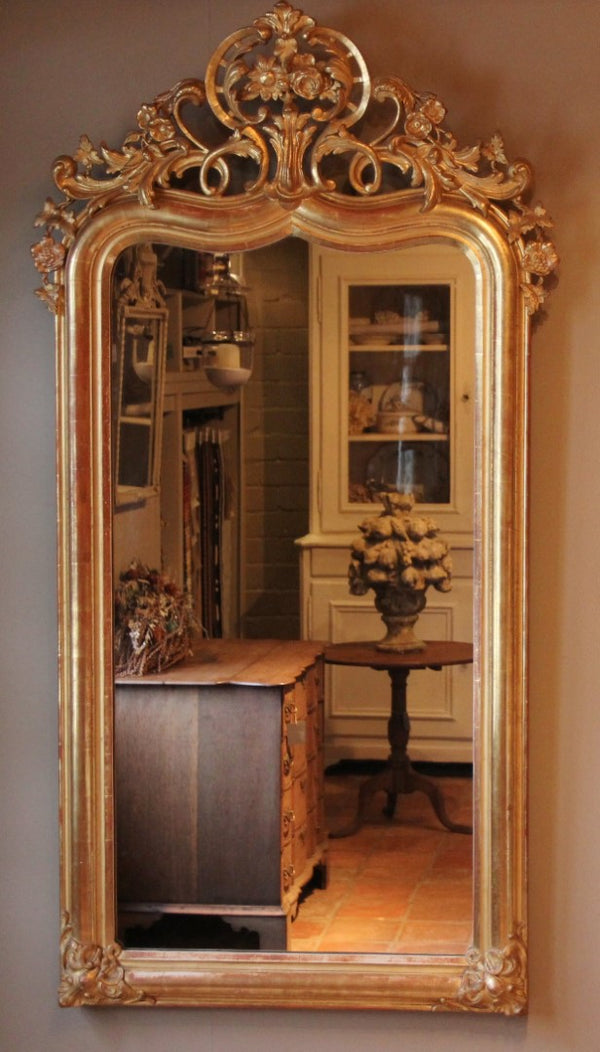 Large Antique French Mirror