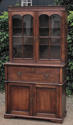 Antieke Glaskast met Bureau - 0147.K