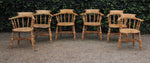 Antieke set van 6 houten Captain Chairs - 0239.D