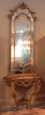 Antieke Spiegel met Console - 0194.D