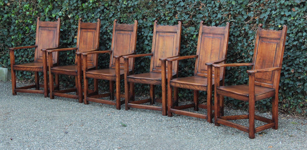 Set van 6 antieke Armstoelen - 0174.D