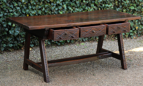 Antieke Spaanse Wandtafel - 0247.D