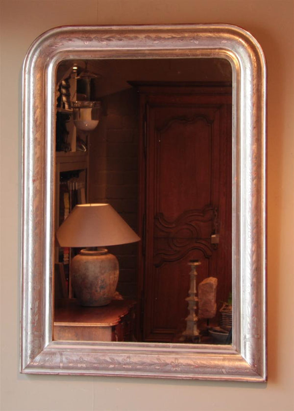 Antique Silver Leaf Mirror