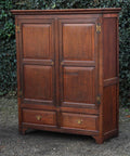Antique English Two-Door Wardrobe