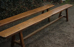 Antieke set Houten Banken - 0221.D