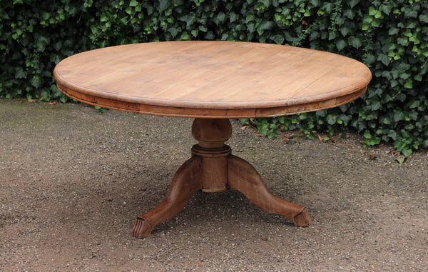 Grote Ronde Antieke Tafel - 0453A.T