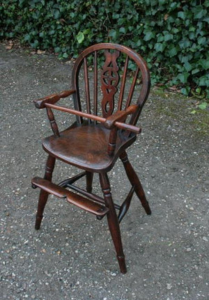 Antieke Wheelback kinderstoel - 0077.D