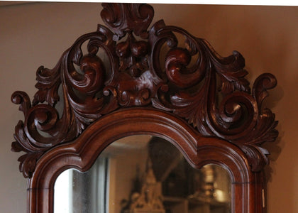 Antieke Houten Spiegel - 0186.S